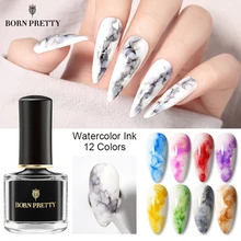 BORN PRETTY 7 мл акварельные чернила для ногтей Цветущий эффект Быстросохнущий белый фиолетовый прозрачный лак для ногтей Дизайн ногтей BORN PRETTY 7 мл акварельные чернила для ногтей Цветущий эффект Быстросохнущий белый фиолетовый прозрачный лак для ногтей Дизайн ногтей