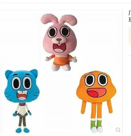 Новое поступление 25 см мультфильм удивительный мир Gumball Дарвин Anais плюшевая кукла