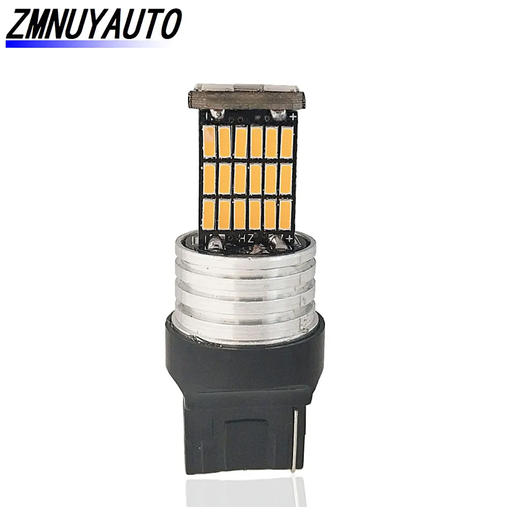 Светодиодный фонарь T20 Amber 7440 W21W WY21W задний стоп сигнал 12 В|Сигнальная лампа| |