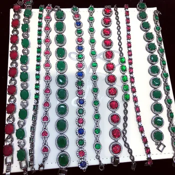 

30 Pcs/lot simple fashion women zircon bracelet luxury alloy bracelet women jewelry wholesale 1031-37