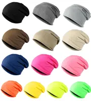 Women Men Stylish Beanie Hat Thin Hip-hop Soft Stretch Slouchy Skull Cap 5