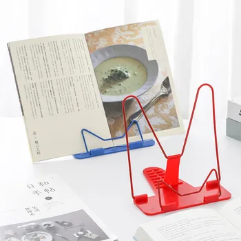 

1Pc Multi-purpose Bookends Portable Adjustable Reading Bookend Stand Shelf School Students Folding Reading Book Holder Rack