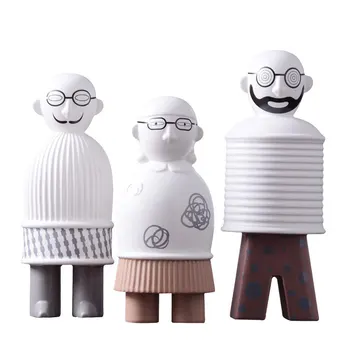 

Nordic Creative Abstract Male Sculpture Character Statue Modern Desktop Art Ornament Retro Figurine Home Decoration Accessories