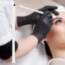 Ручная микроблейдинг ручка с иглами пластиковая ручка Перманентный макияж ручка набор с лезвием инструмент пирсинг иглы