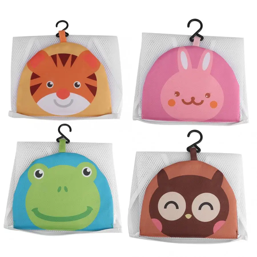 Bolsa de almacenamiento para baño de animales para bebé, malla de red 100%, succión de bañera de marca, soporte organizador portátil de juguetes para niños