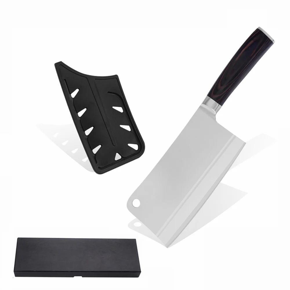 Sowoll 7 дюймов разделочный кухонный нож цветная деревянная ручка Высокоуглеродистый нож костяной нож для рыбы Кливер ИНСТРУМЕНТЫ для приготовления пищи подарочная коробка - Цвет: F.NO LOGO BOX