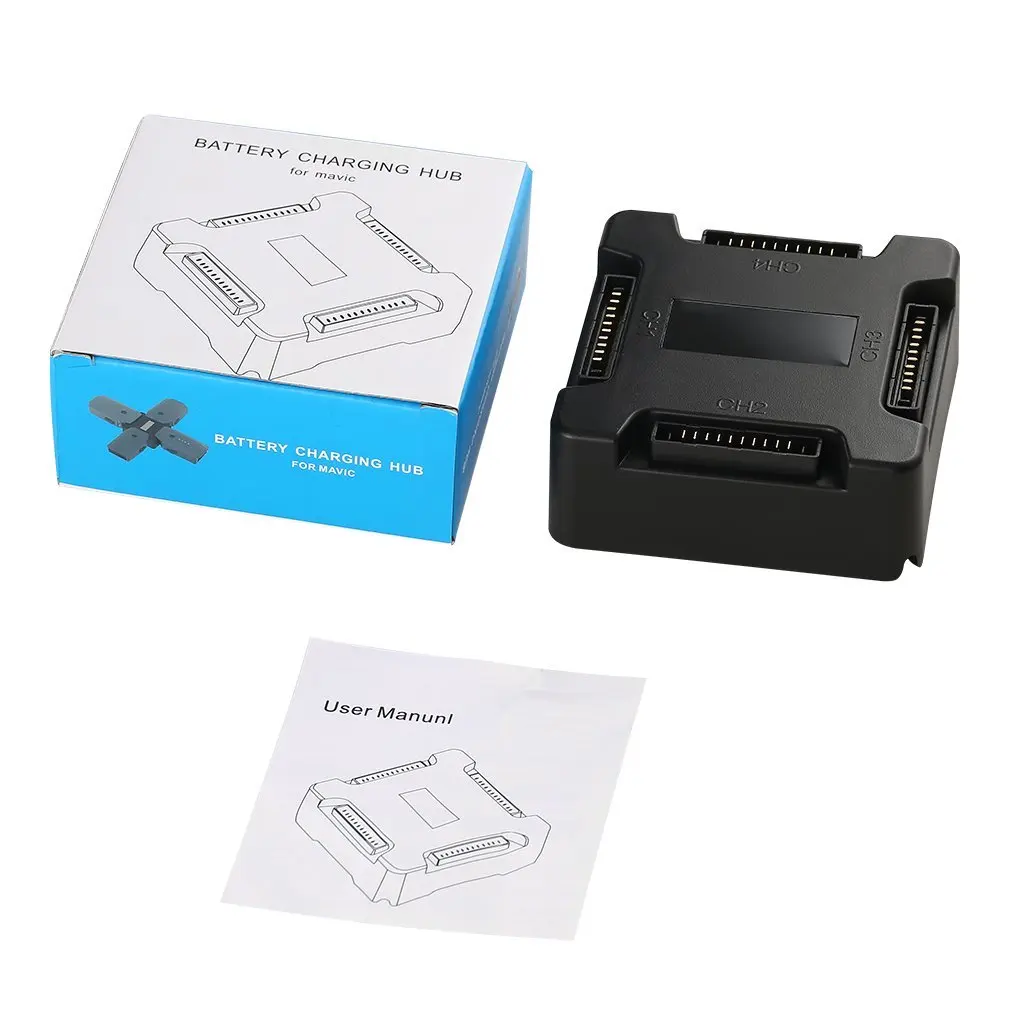 

Intelligent Battery Charging Hub for DJI Mavic Pro Charges Up to Four Batteries 13.05V/8A Small and Easy to Carry Portble