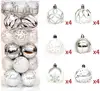 24pcs Christmas Ball Ornaments Xmas Tree Hanging Balls Decorations for Holiday Wedding Christmas Decor White ► Photo 1/6