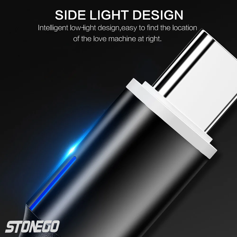 Магнитный кабель STONEGO Micro usb type C, кабель для быстрой зарядки 1 м, 2 м, 3 м, 3 А, провод для быстрого заряда, магнитный кабель для зарядки телефона type-C