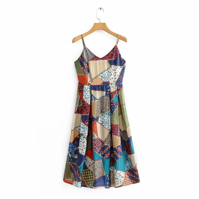 JXC45-9127 летнее женское платье vestidos de verano новое с тонкими лямками | Женская одежда
