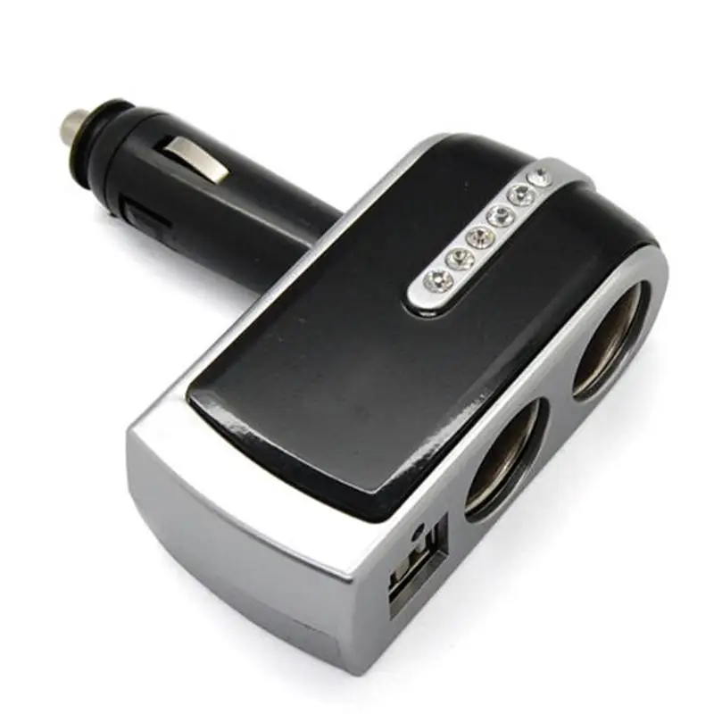Универсальный автомобильный прикуриватель, новинка, 2 USB зарядного устройства, розетка, разветвитель, зажигалка, двойные аксессуары, авто удлинитель, cigett M3T5