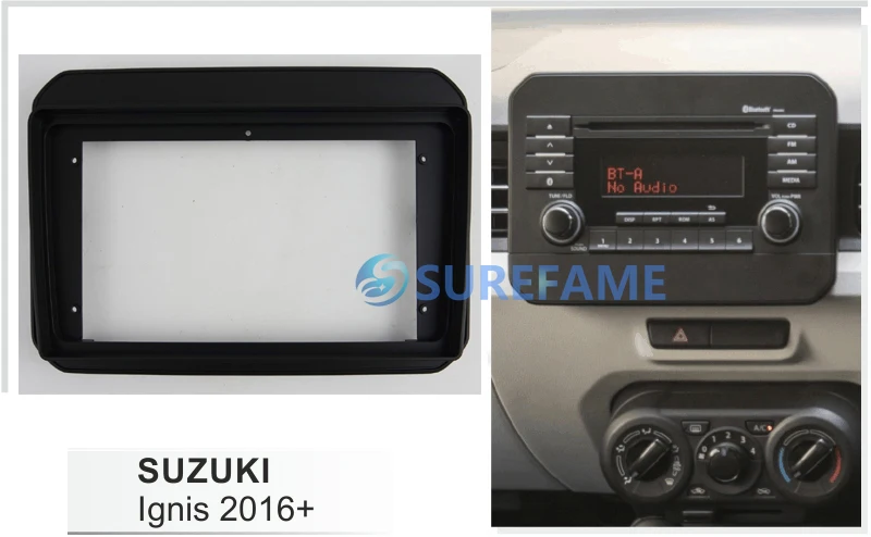 9-дюймовая Автомобильная радиопанель Fascia ДЛЯ SUZUKI Ignis 2016 + комплект для приборной