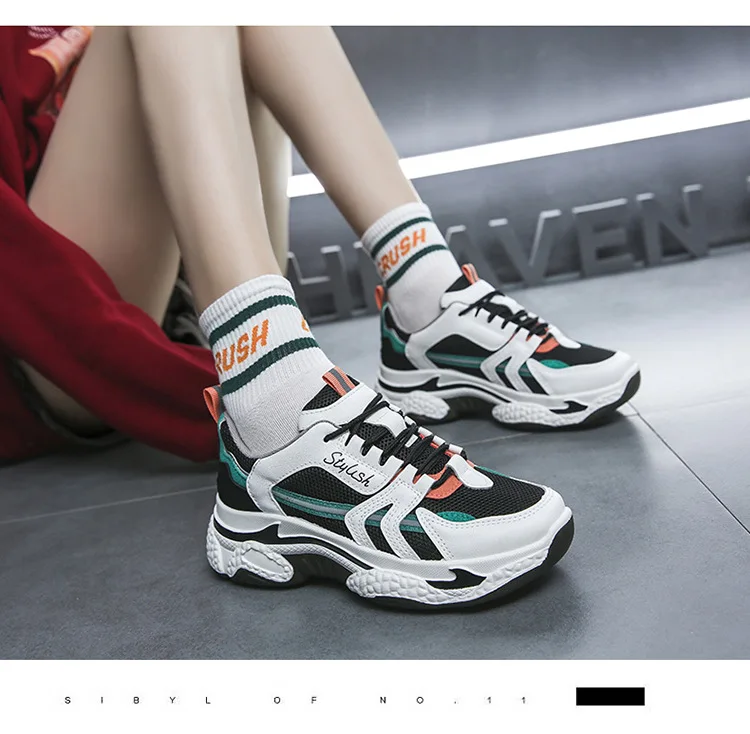 2021 Papa Schoenen Meisje Ik Voorjaar Nieuwe Witte Riem Online Beroemdheden  Super Hot Dikke Zolen Tonen Dunne Sport Schoenen Vrouwen sneakers|Sneakers  voor vrouwen| - AliExpress