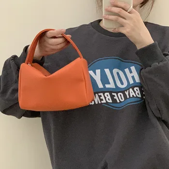 

Korean Niche Design Soft Handbags Cute Small Bag Female Simple Messenger Wild Ins Shoulder Bag Tide Designer Bag