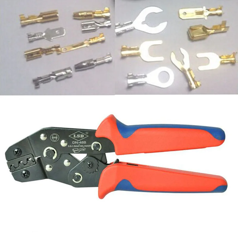 Ratchet Crimping Tool For Non-Insulated Terminals Connectors & Crimps 