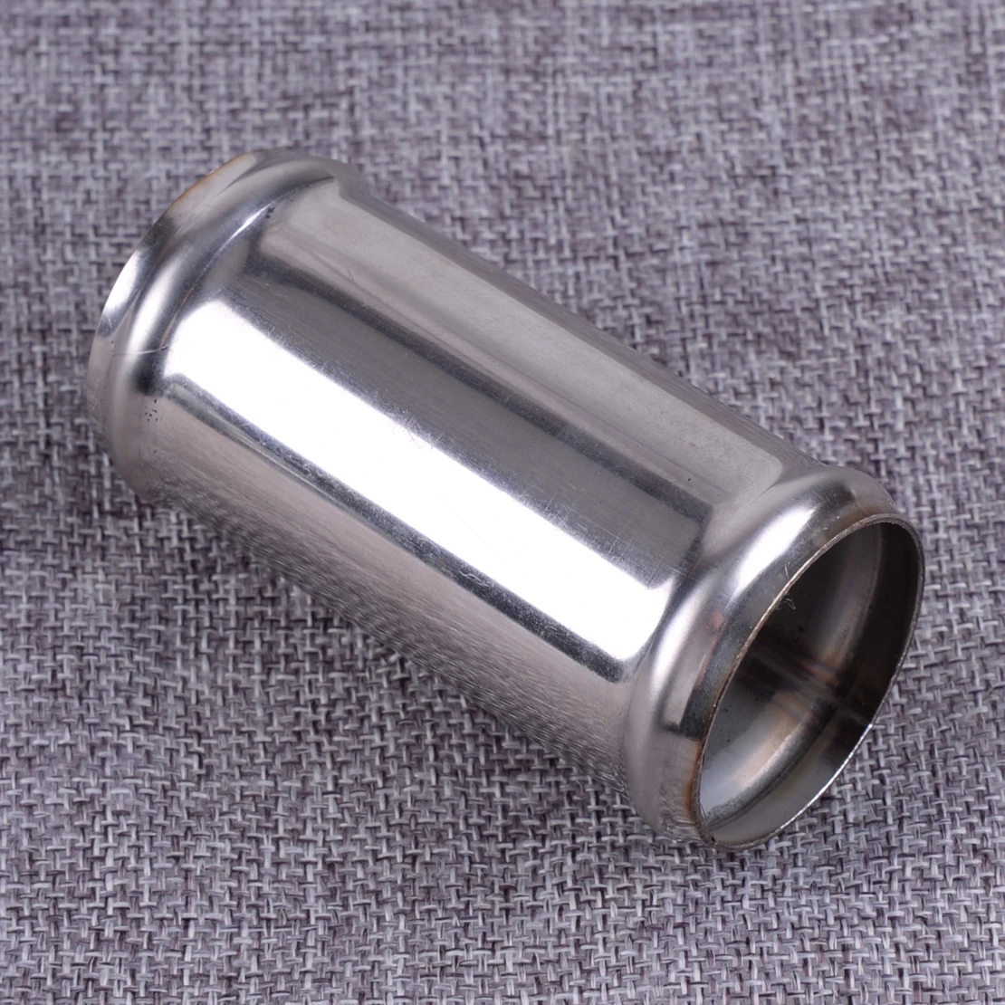 

DWCX Universal Stainless Steel Hose Adapter Tube Joiner Pipe Connector Silicone 1 1/2" 1.5 Inch 38mm Replacements Silver