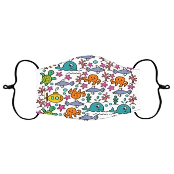 

5PCS 2020 Fashion Dust cover Children Printed Outdoor Reusable Washable Outdoor Breathable Face omfortable and soft Mask