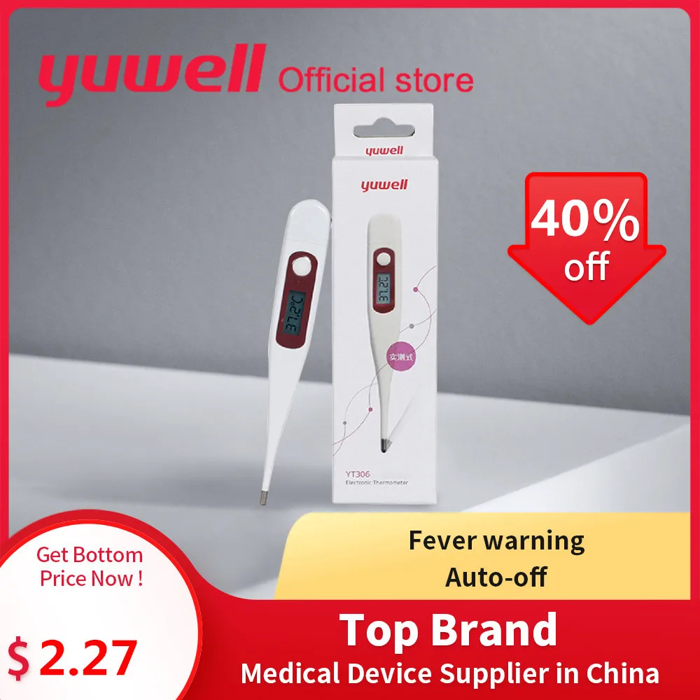 

Yuwell Medical Electric Thermometer Kids Body Electronic Digital Temperature Measurement LCD Display Thermometers Health Care
