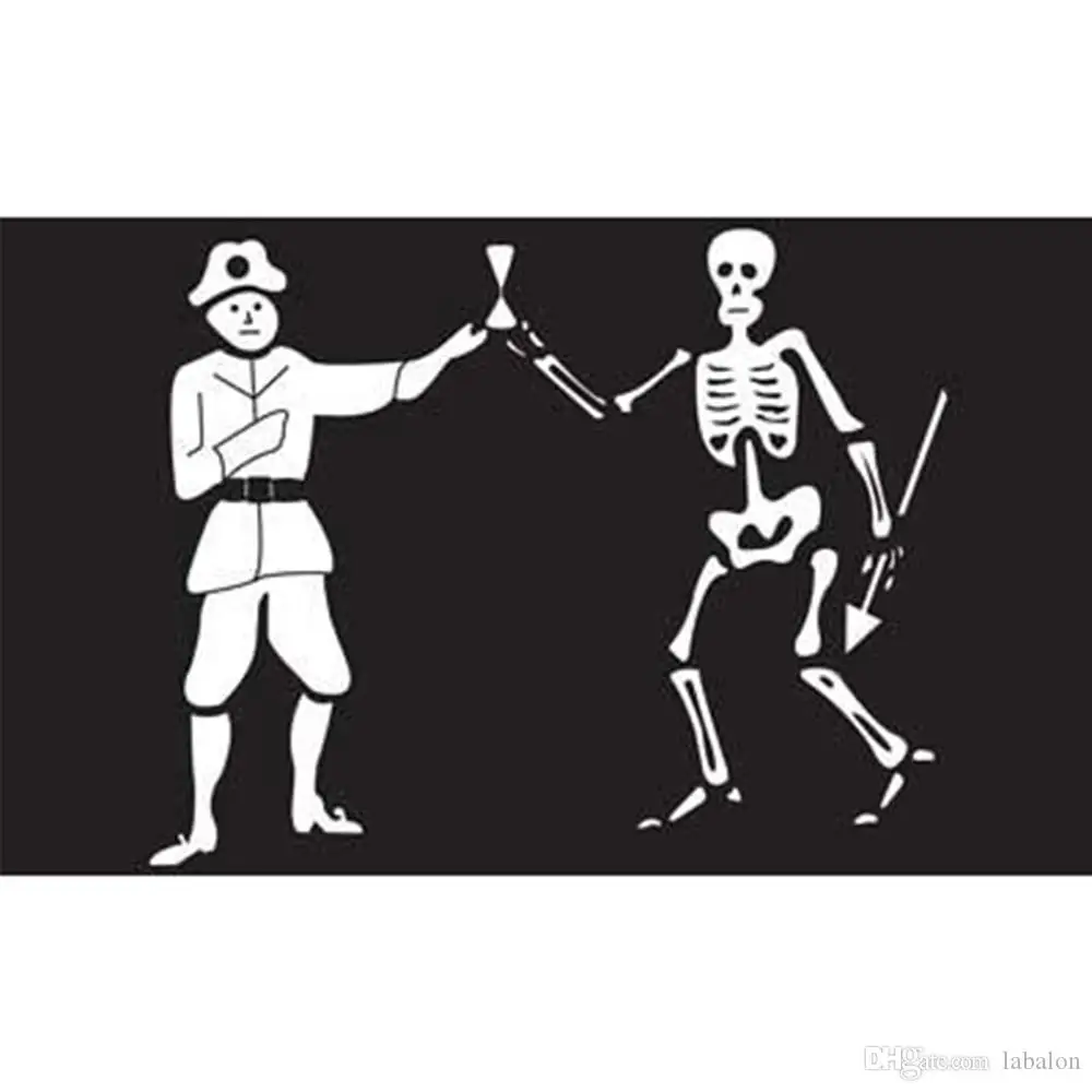 Decorazioni Per Il Giardino 3ft 90cm Bandiera In Poliestere Ideale Per Grandi Jolly Roger - Foto 2