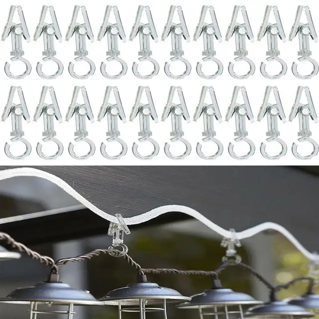 Rv/Trailer - Clear Klippy Klips/Clips 20 Csomag Napellenző Fényekhez, Zászlókhoz