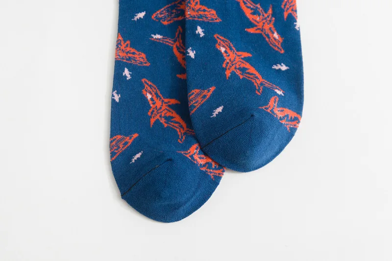 Носки в стиле хип-хоп носки мужские счастливые носки хлопковые носки, закрывающие лодыжку уличная Творческий узорного принта носки гольфы, 4 штуки/набор пар/упак