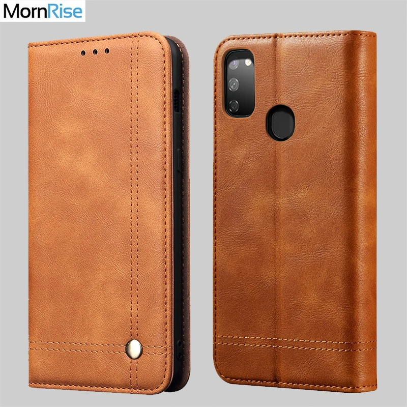 

New Vintage Leather Flip Cover For Samsung Galaxy M30S M30 Wallet Luxury Card Stand Magnet Book Cover Casual Phone Case Fundas