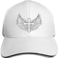 Крыла крест унисекс бейсбольная Кепка Классическая липучка Регулируемая остроконечная сэндвич водителя грузовика шляпа