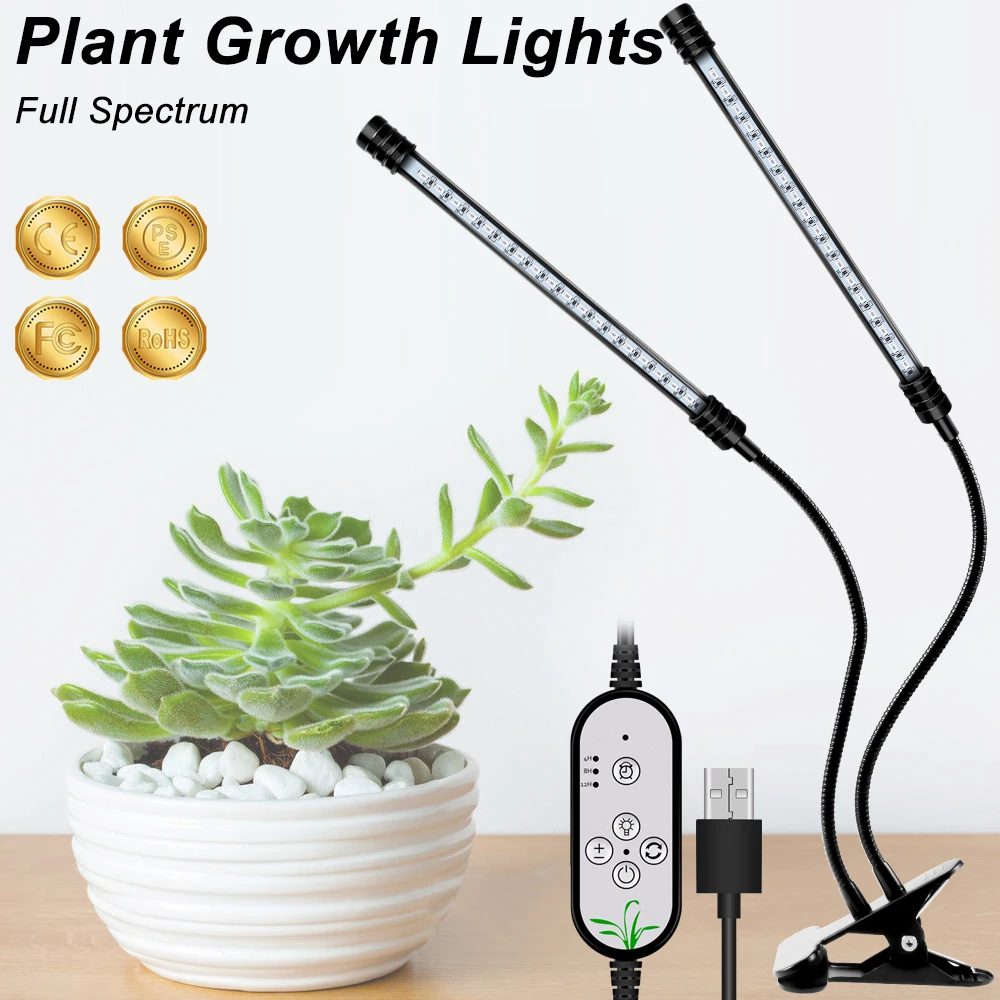 Светодиодный светодиодные лампы для выращивания растений лампа роста растений теплица DC 5 В светодиодный полный спектр Plantas лампа Kweeklampen