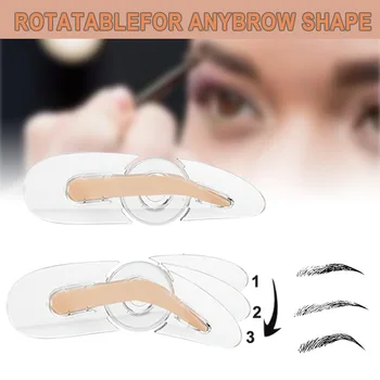 

DIY Adjustable Eyebrow Template Drawing Guide Reusable Plastic Eyebrow Stencil Shaper Beauty Stamp Makeup Tools Accessories