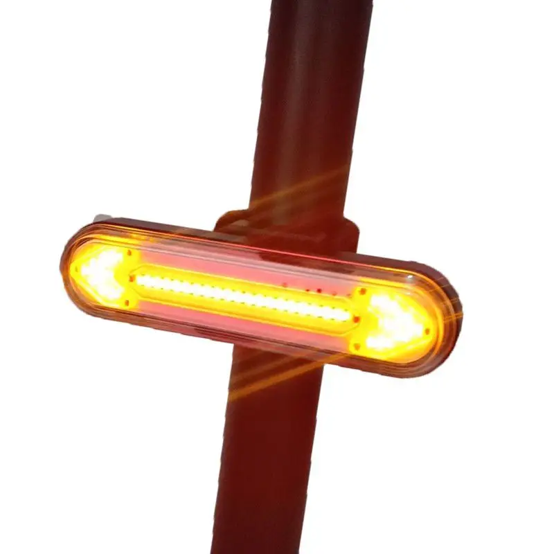 Новая велосипедная задняя фара светодиодная беспроводной пульт дистанционного управления USB Перезаряжаемый задний фонарь для горного велосипеда предупреждающий сигнал световой инструмент освещения