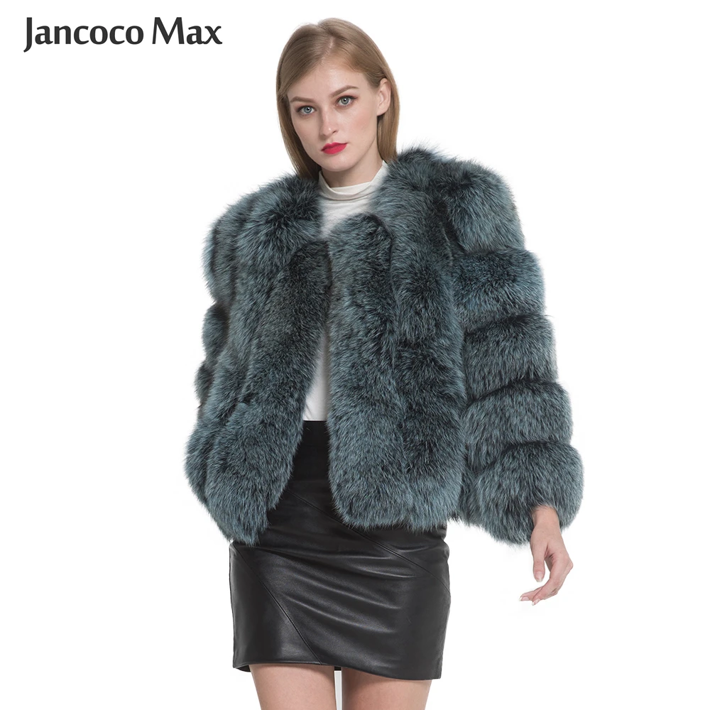 Женская шуба из натурального Лисьего меха, теплая зимняя куртка, модная верхняя одежда из натурального меха, высокое качество, Новое поступление S7370