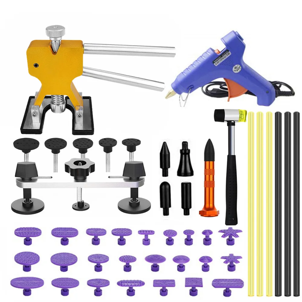 

FURUIX PDR DENT REPAIR TOOLS DENT REMOVAL TOOL KIT BRIDGE PULLER SET FOR CAR HAIL DAMAGE AND DOOR DINGS REPAIR