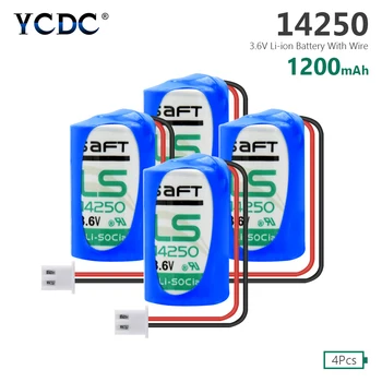 

4 Pieces High Quality 3.6V Volt 14250 Bateria LS-14250 1/2 AA R6 L14250 SL350 Batteries For PLC CNC Injection Moulding Machine