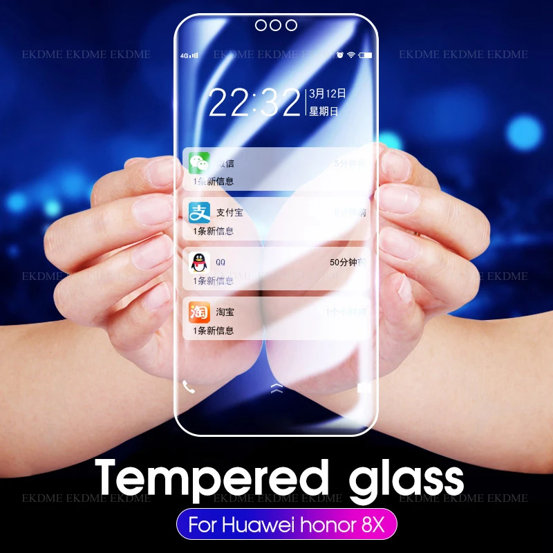 9H Full Protective Screen Protector Shockproof Glass For Huawei Honor 9 8 Lite Ultra-thin Clear film 8X Max 8C 10 |