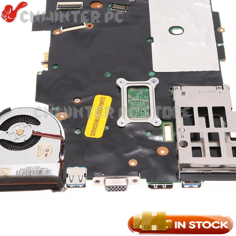 NOKOTION For Lenovo ThinkPad X230T Tablet Laptop Motherboard FRU 04X3744 04Y2040 04W6804 i7-3520M CPU With heatisnk
