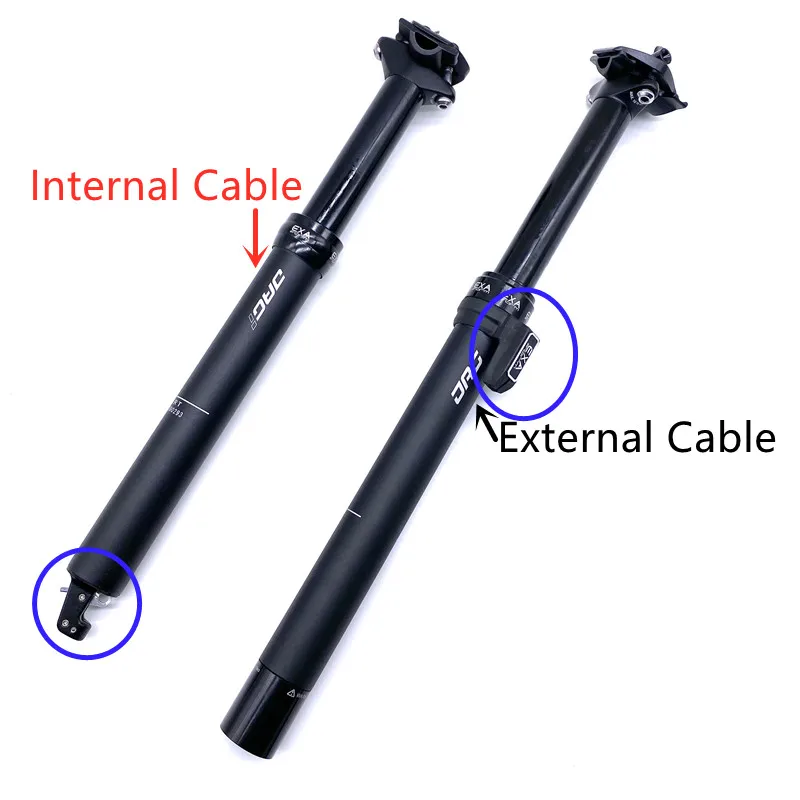 Levier de Tige de Selle Compte-Gouttes de Vélo, Fil de Tige de Selle télécommandé Câble de Hauteur de Tube de Selle de Vélo Levier Réglable pour Guidon de Vélo de Montagne
