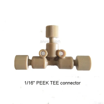 

fluid liquid phase liquid phase hplc peek three two way connector tee fitting Chromatograph pipeline connection Agilent shimazu