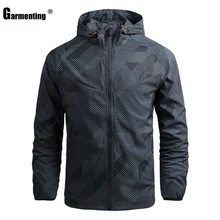 

Garmenting 2021 Hoodies Men Lightweight Jackets Spring Autumn Windcoats Zipper Jacket Mens Outdoor Slim Casual Hooded Outerwear