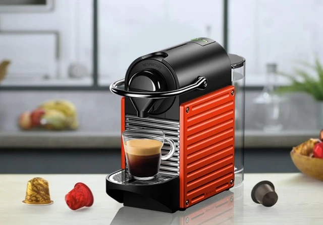 Nespresso household Capsule Coffee Machine Pixie Italian Automatic Home  Office cafe maker C61 Metal Red 0.7L 19BAR 220-230-240v - AliExpress