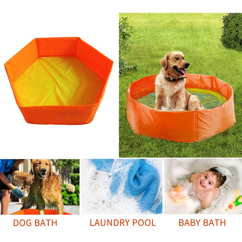 

Foldable Pet Dog Swimming Pool PVC Washing Pond Dog Cat Tub House Bed Summer Collapsible Bathing Pool