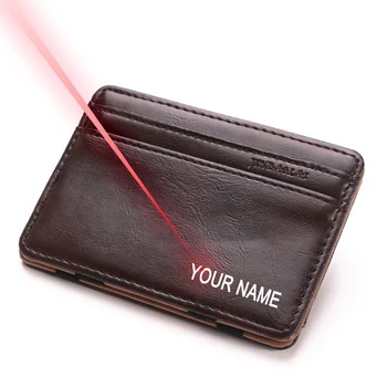 

Personalised Change Purse Card Holder Free Engraving Name Man or Woman Easy Carry Card Money Change Organizer