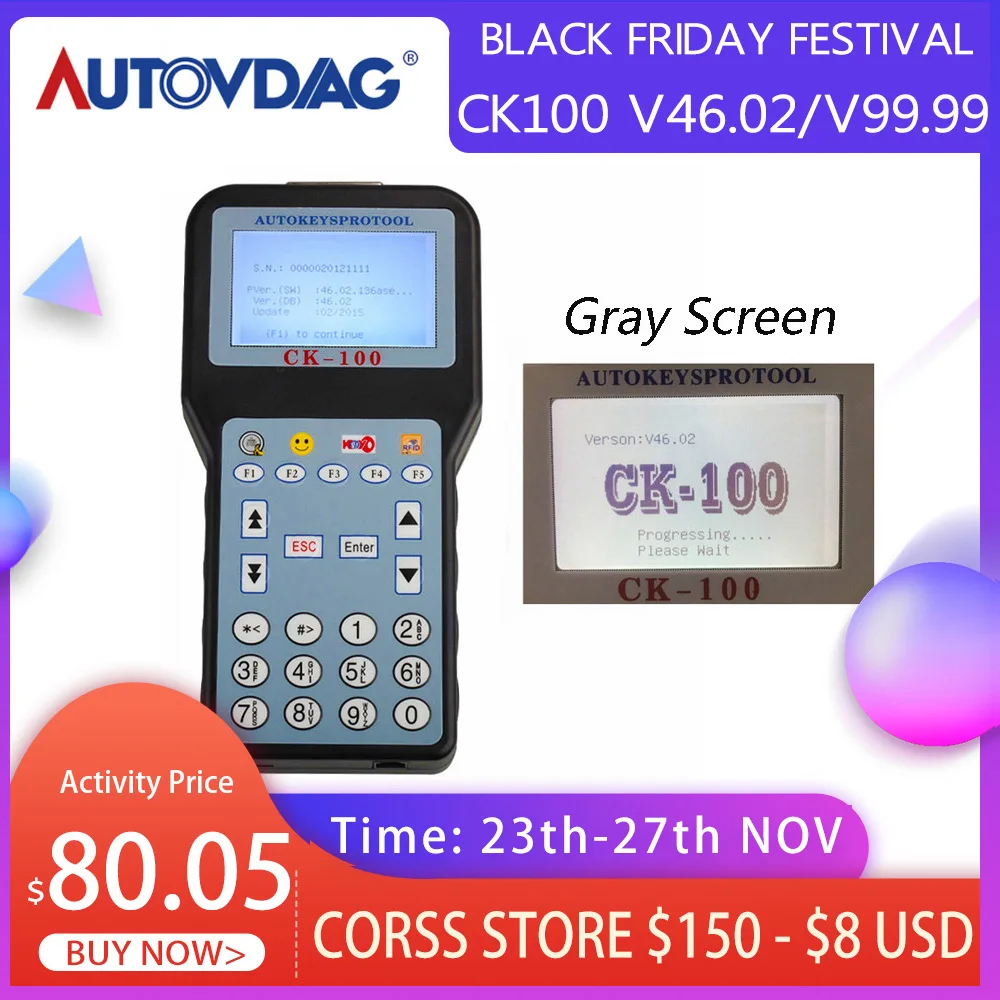 Программатор ключей CK100 V46.02/V99.99 с 2020 токами программатор CK 1024 обновленная версия
