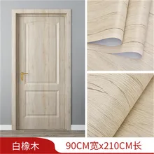 90x210cm Grey Wood Grain Wallpaper On The Door Self-adhesive  Furniture Refurbish Sticker DIY Home Decor Wall Decal Door Sticker 