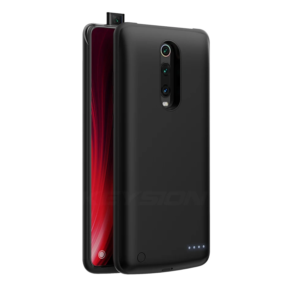KEYSION 6500mAh Портативный чехол для аккумулятора для Xiaomi mi 9T Pro 9 SE A3 CC9e power Bank чехол для зарядки для Red mi K20 Note 7 Pro - Цвет: Black for Note 7