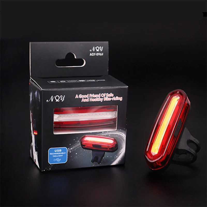 Sale Rechargeable LED USB Mountain Bike Tail Light Taillight Safety Warning Bicycle Rear Light Night riding Tail-lamp luz bicicleta 1