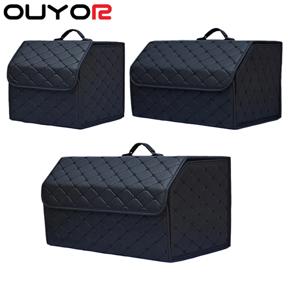 Organisateur de coffre de voiture multi-compartiments, sac de rangement  pliable, durable pour SUV arrière, camionnette, bagages automatiques -  AliExpress