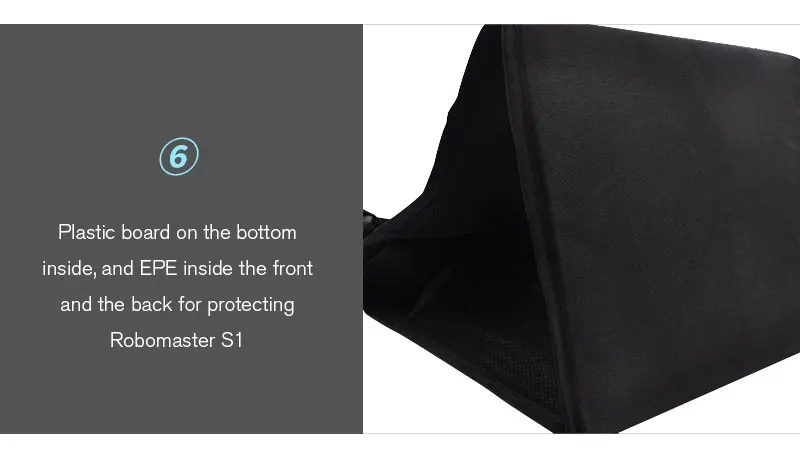 Large Capacity Foldable Carrying Case Oxford Shopping Bag Side Opening Handbag for DJI RoboMaster S1 and Accessories Storage