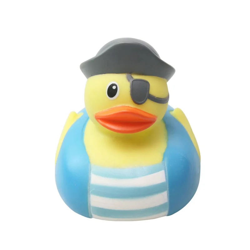 1 шт. Rubber Duck Baby Shower ванна, бассейн плавать игрушка пиратский моделирование утка для малыша - Цвет: Белый