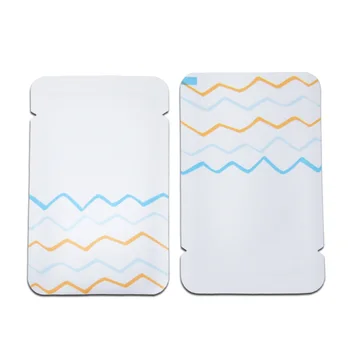 

100pieces Top Open Top Pure Aluminum Food Vacuum Pouch Metal Heat Sealable Matte White Storage Bags for Snacks Coffee Powder