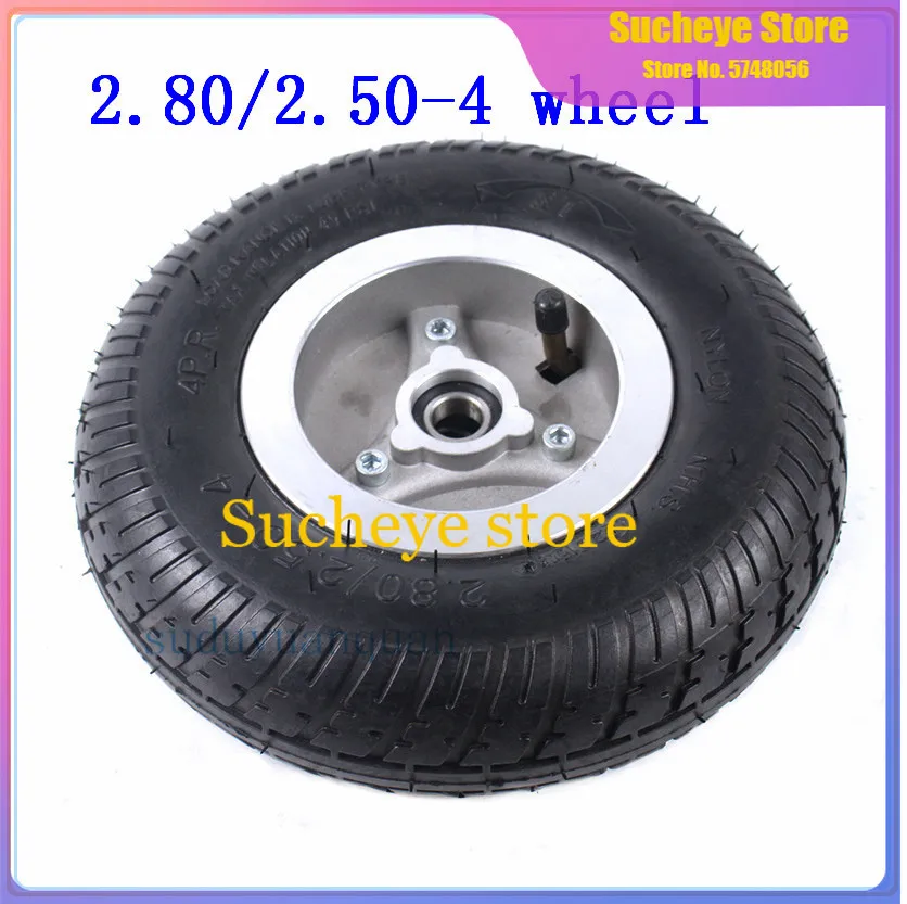 2 Stück Schlauch für Reifen 2.50/2.80-4 230 x 65 2.50-4 AV90/90° A1 